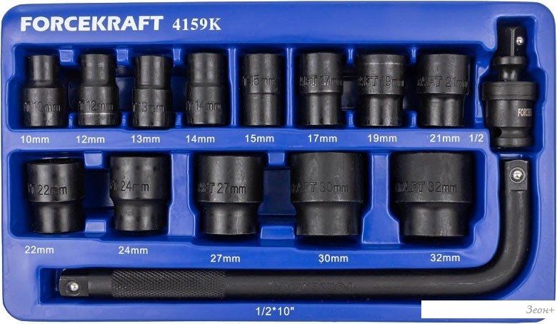 Набор головок слесарных ForceKraft FK-4159K(58404)