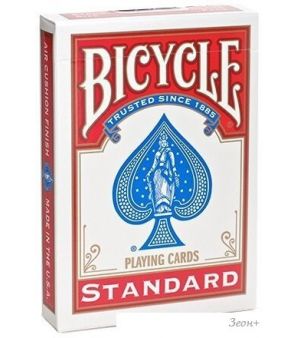   Bicycle Blank Face Red Back 1019710