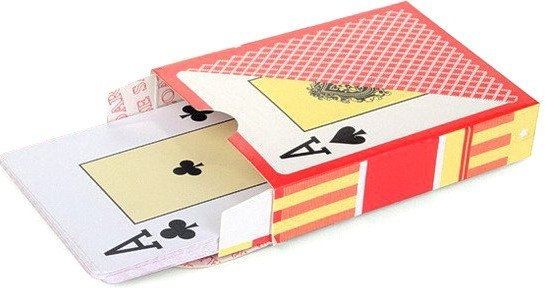 Карточная игра Partida Texas Holdem Thred (красный)