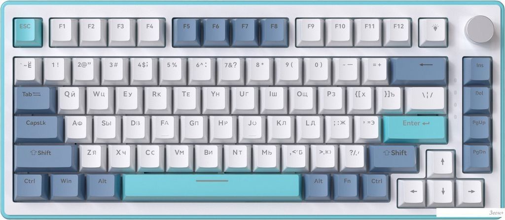 Клавиатура JEGG ZA82 White Navy Blue (OUTEMU Orange)