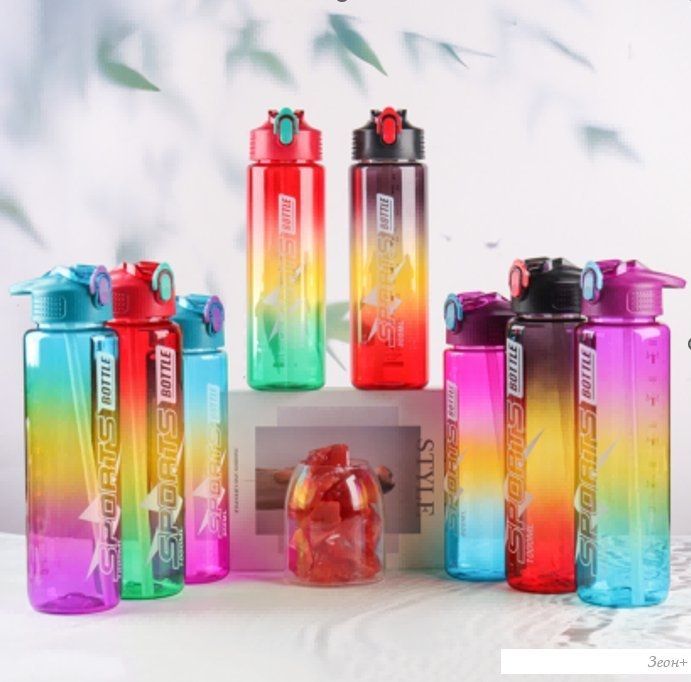 Бутылка для воды Sundays Bottle (1л, фиолетовый)