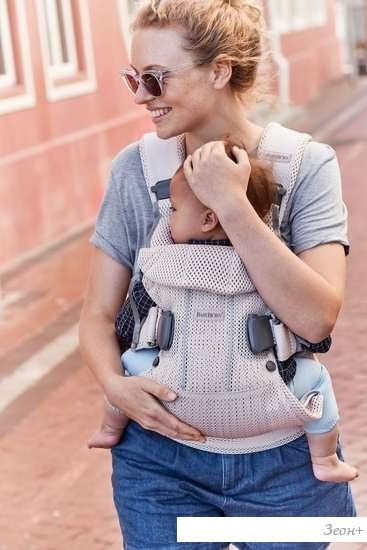 Рюкзак-переноска BabyBjorn One Air Mesh (жемчужно-розовый)