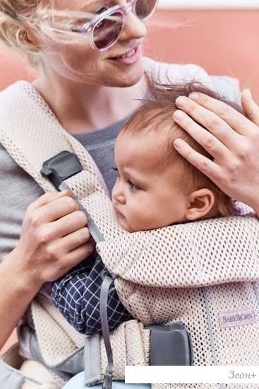 Рюкзак-переноска BabyBjorn One Air Mesh (жемчужно-розовый)