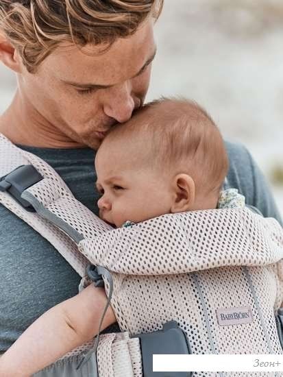 Рюкзак-переноска BabyBjorn One Air Mesh (жемчужно-розовый)