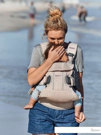 Рюкзак-переноска BabyBjorn One Air Mesh (жемчужно-розовый)