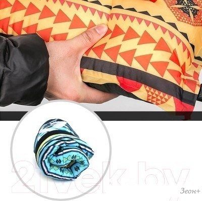 Подушка туристическая Mio Tesoro TBD0371514901B (оранжевые полосы)