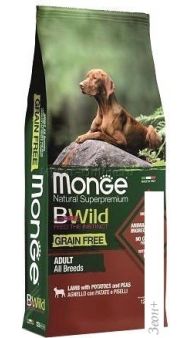     Monge BWild Grain Free Adult Lamb (12 )