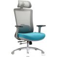 Кресло Evolution ERGO Prime Sky Blue (серый/бирюзовый)