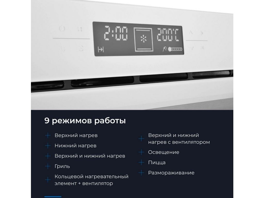 Электрический духовой шкаф Zugel ZOE601W