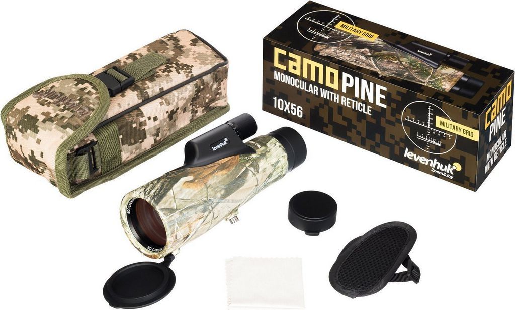 Монокуляр Levenhuk Camo Pine 10x56 с сеткой 81947