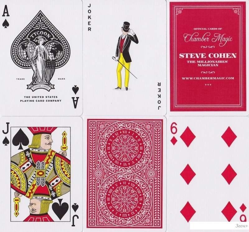 Игральные карты United States Playing Card Company Theory 20 Tycoon Red T1112