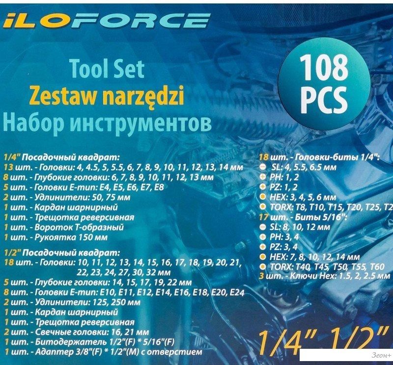 Универсальный набор инструментов ILOforce IF-41082-5(52229)