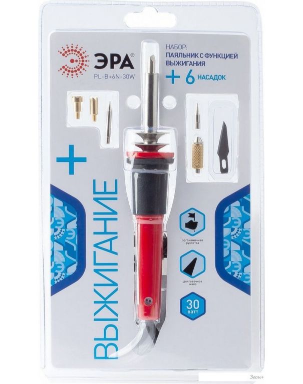 Стержневой паяльник ЭРА PL-B+6N-30W