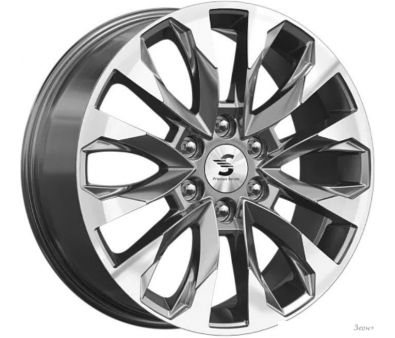   SKAD 007 20x8" 6x139.7 DIA 75.1 ET 42 Diamond Gloss Graphite