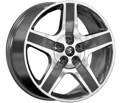   SKAD 008 20x8.5" 5x108 DIA 63.35 ET 45 Diamond Black Gris