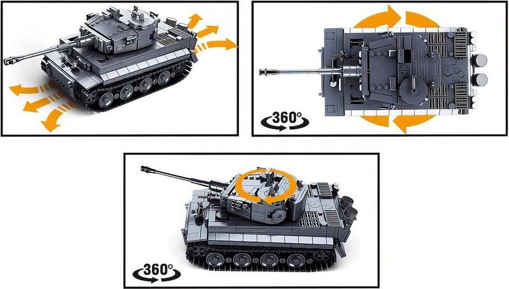 Конструктор Sluban Механо. Немецкий танк Tiger M38-B0851 9590275