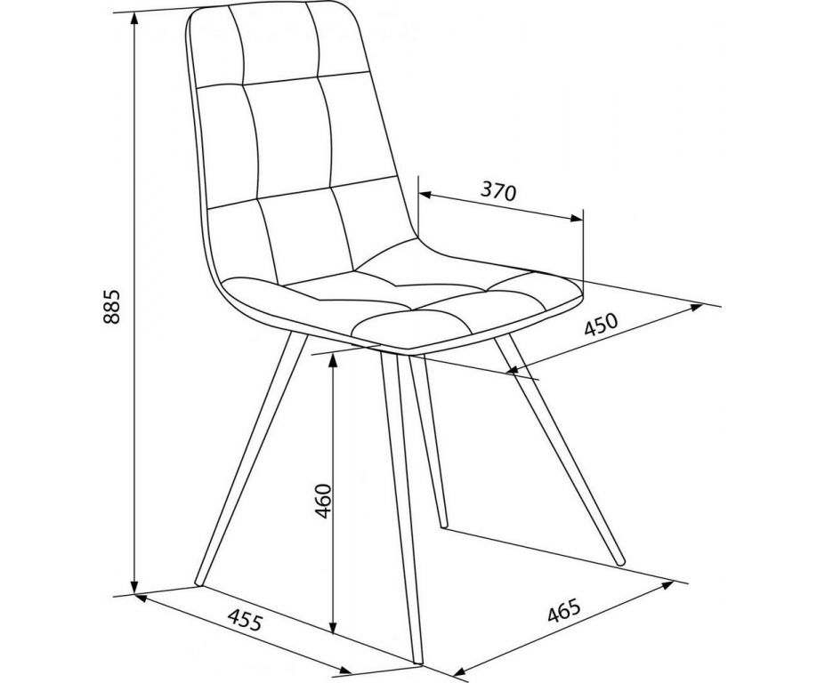 Стул Бюрократ CH-K1 4 шт (коричневый Holland 74/черный)