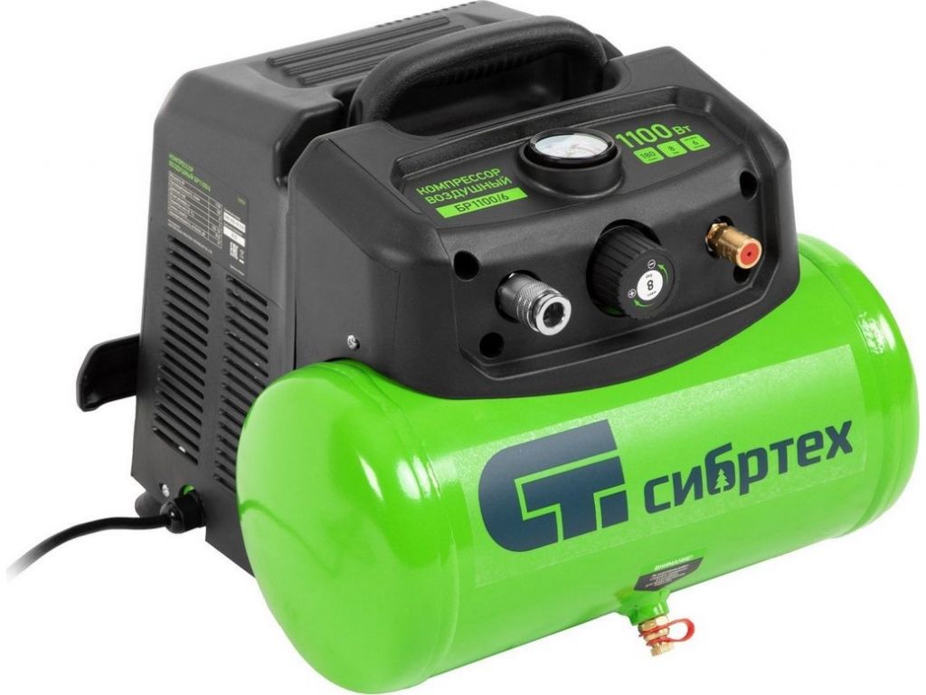 Компрессор СибрТех BL 1100/6