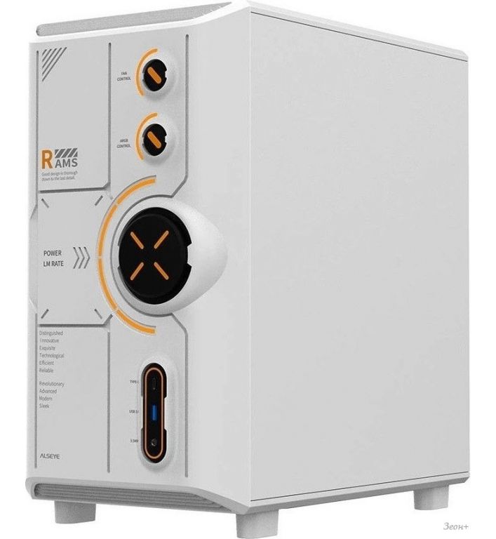 Корпус ALSEYE RAMS 2.0 Type-C (белый)