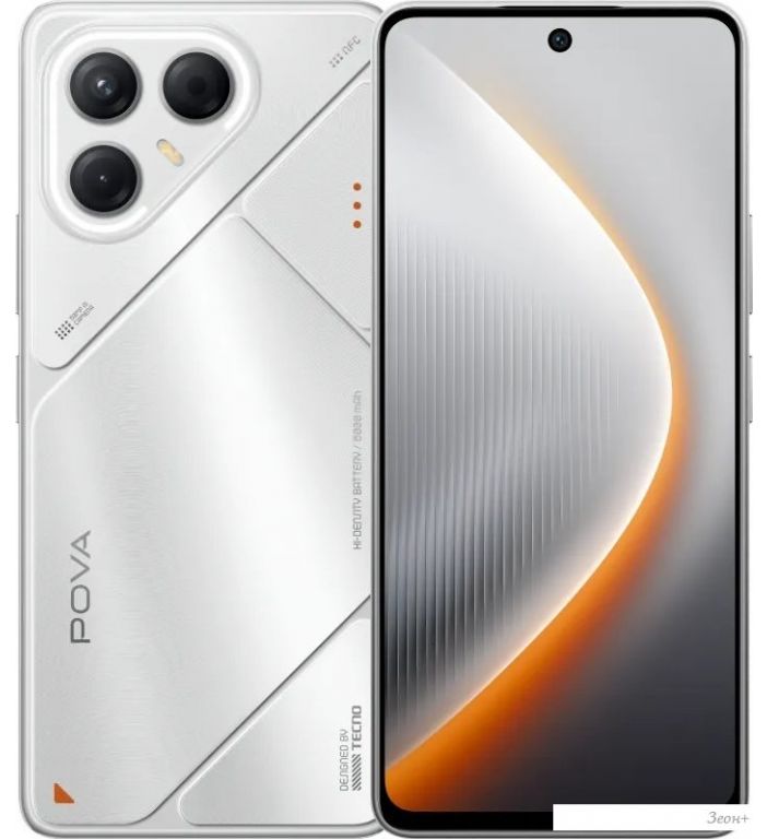 Телефон Tecno Pova 7 5G 8GB/128GB (волшебный серебристый)