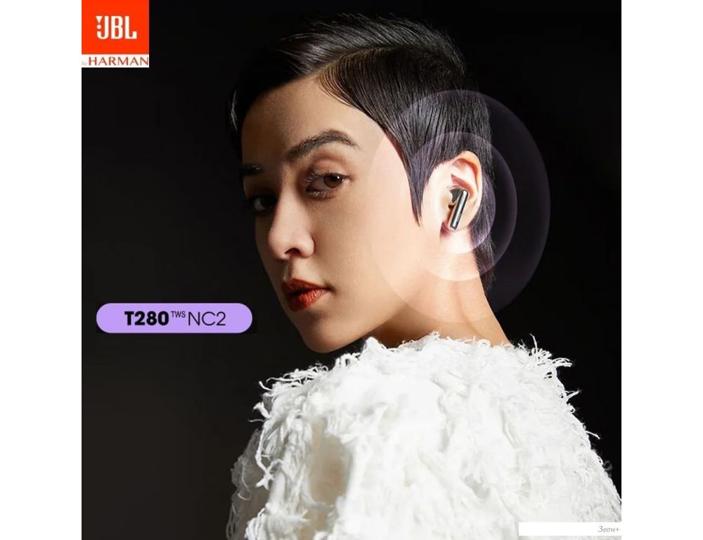 Наушники JBL Т280 NC2 (черный, китайская версия)