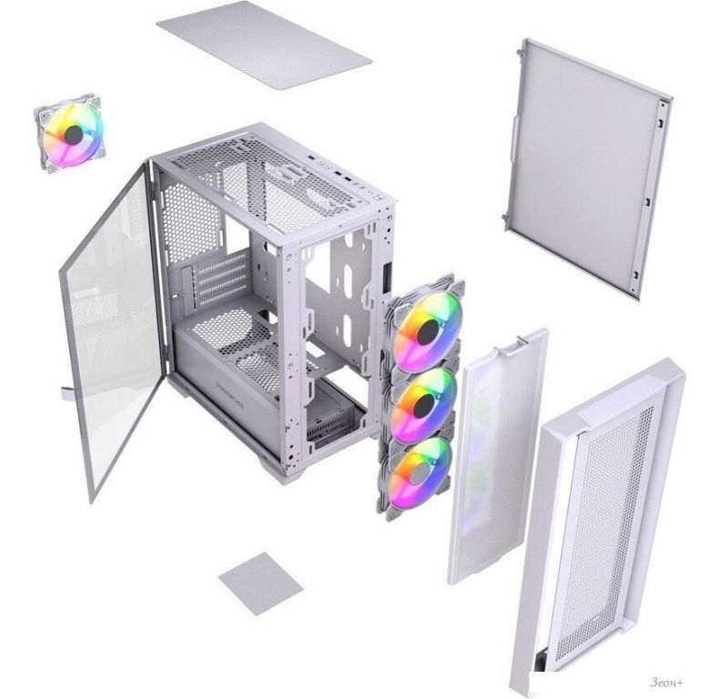 Корпус Powercase Alisio Micro X4W V2 LE CAMCXW-A4-LE