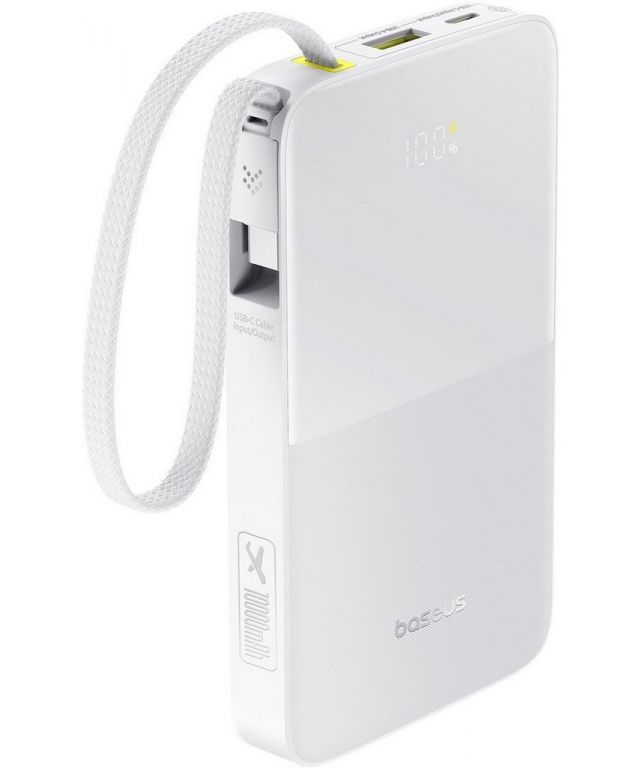 Внешний аккумулятор Baseus EnerFill FC51 Bipow2 Pro Power Bank 10000mAh (белый)