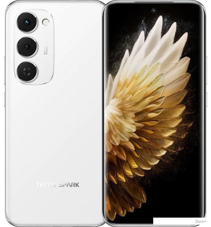 Телефон Tecno Spark 40 Pro+ 8GB/256GB (белая аврора)