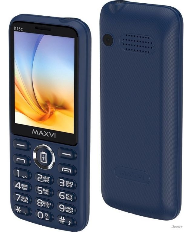 Телефон Maxvi K15c (синий)