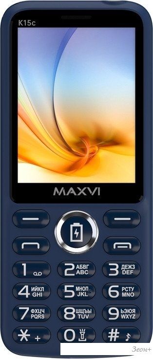 Телефон Maxvi K15c (синий)