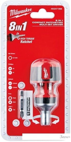 Отвертка с набором Milwaukee 4932471868