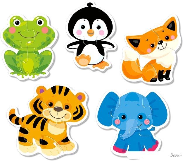 Мозаика/пазл Baby Toys Животные 04117