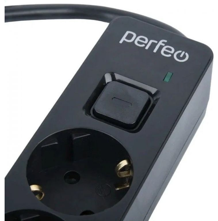 Сетевой фильтр Perfeo Real Stream PF_E1509 (5 м, черный)