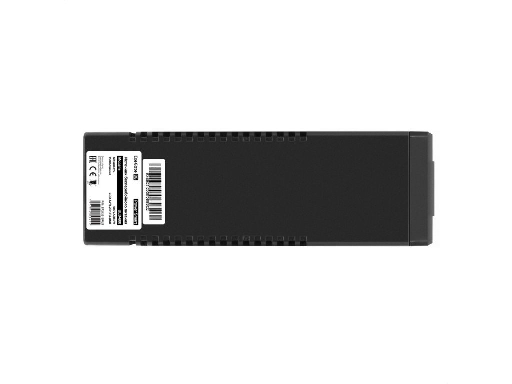 Источник бесперебойного питания ExeGate Power Smart ULB-600.LCD.AVR.2SH.RJ.USB EP212515RUS