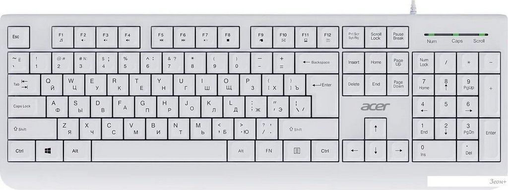 Клавиатура Acer OKW400 (белый)