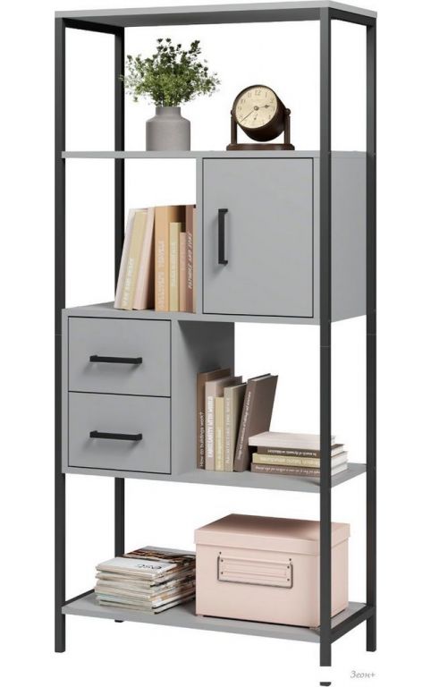 Стеллаж Mio Tesoro Cool Joy Loft (серый/черный)