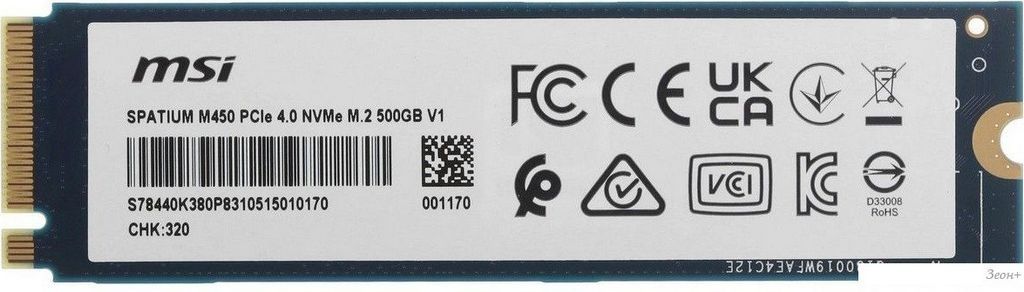 SSD MSI Spatium M450 V1 500GB S78-440K380-P83