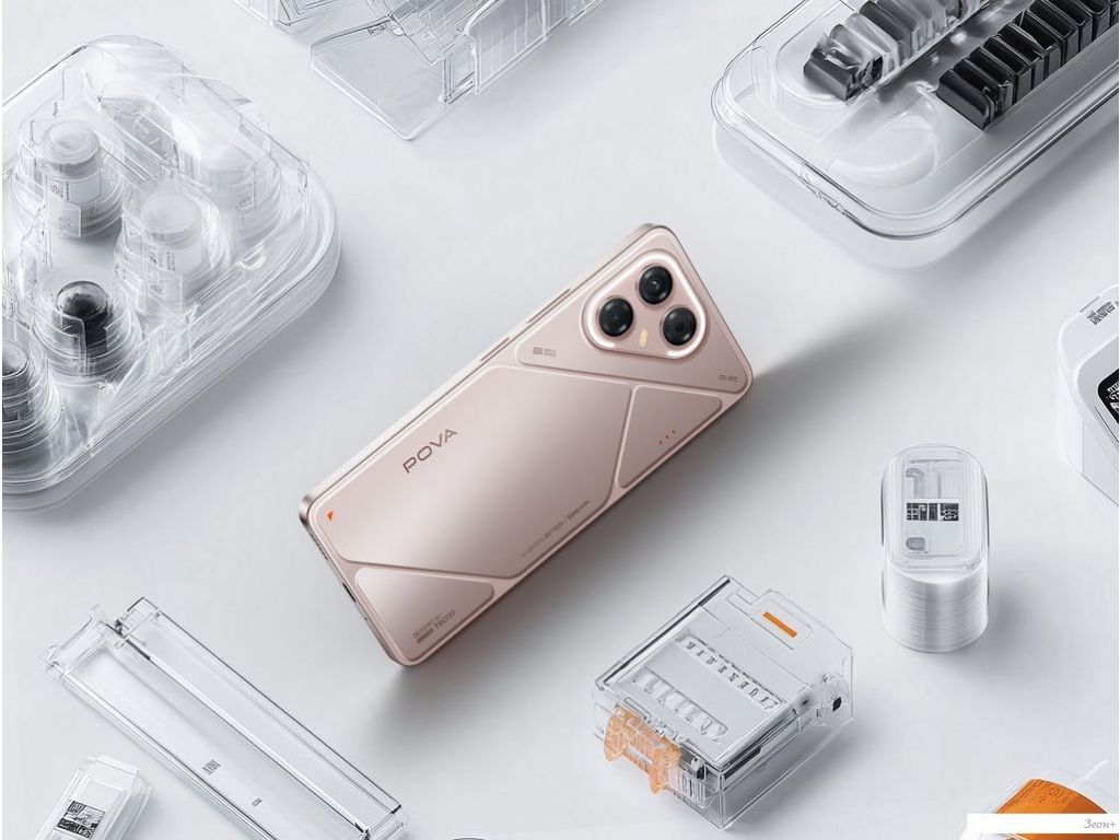 Телефон Tecno Pova 7 5G 8GB/128GB (розовая звездная пыль)