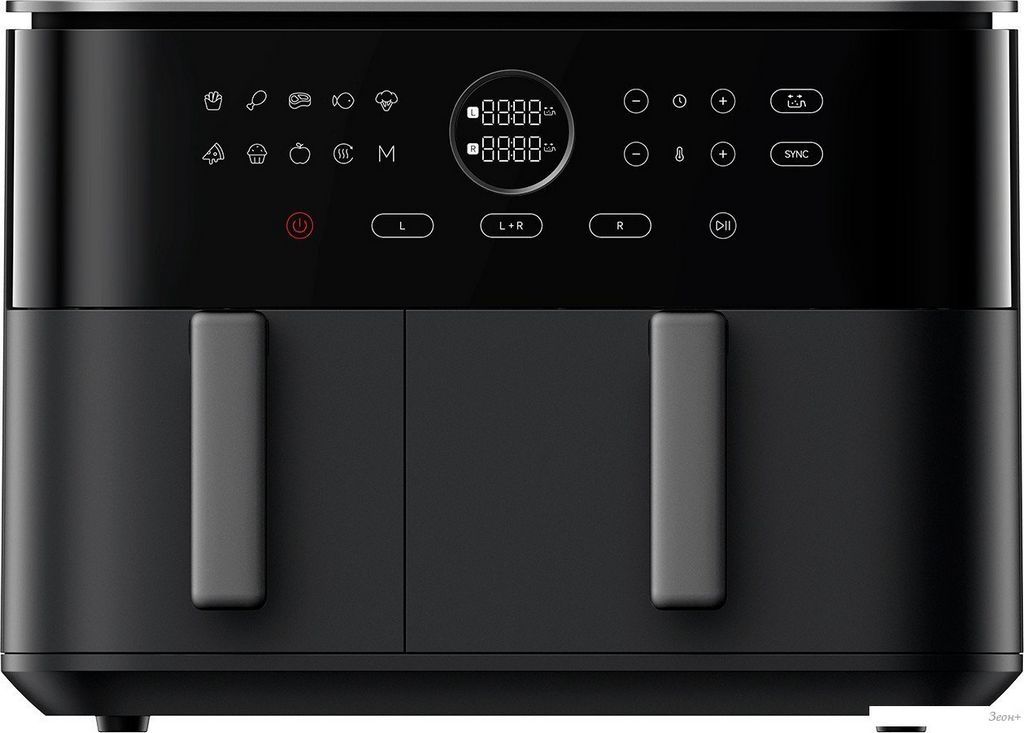 Аэрогриль (аэрофритюрница) Xiaomi Dual Zone Air Fryer 10L MAF-D1001 (евровилка)