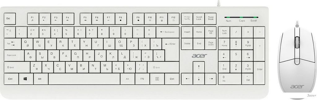 Офисный набор Acer OCC400 (белый)