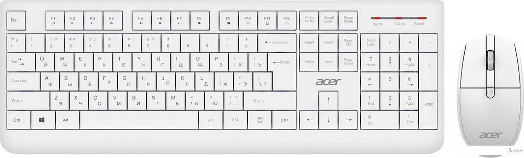 Офисный набор Acer OCC401 (белый)