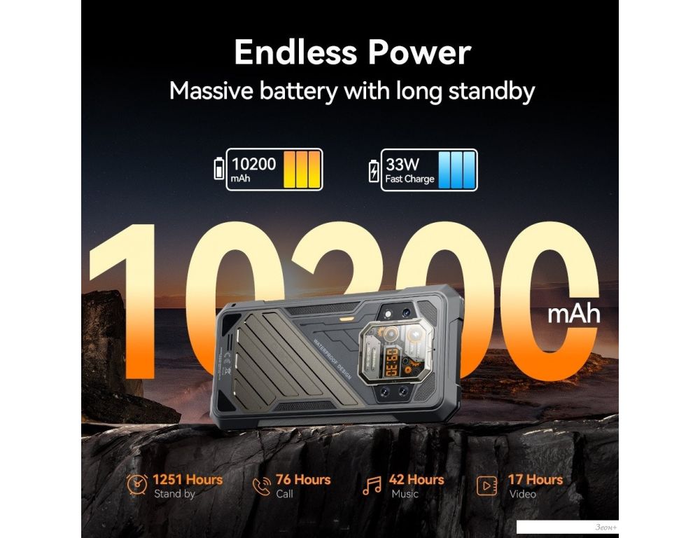 Смартфон Cubot KingKong X 16GB/256GB (черный)