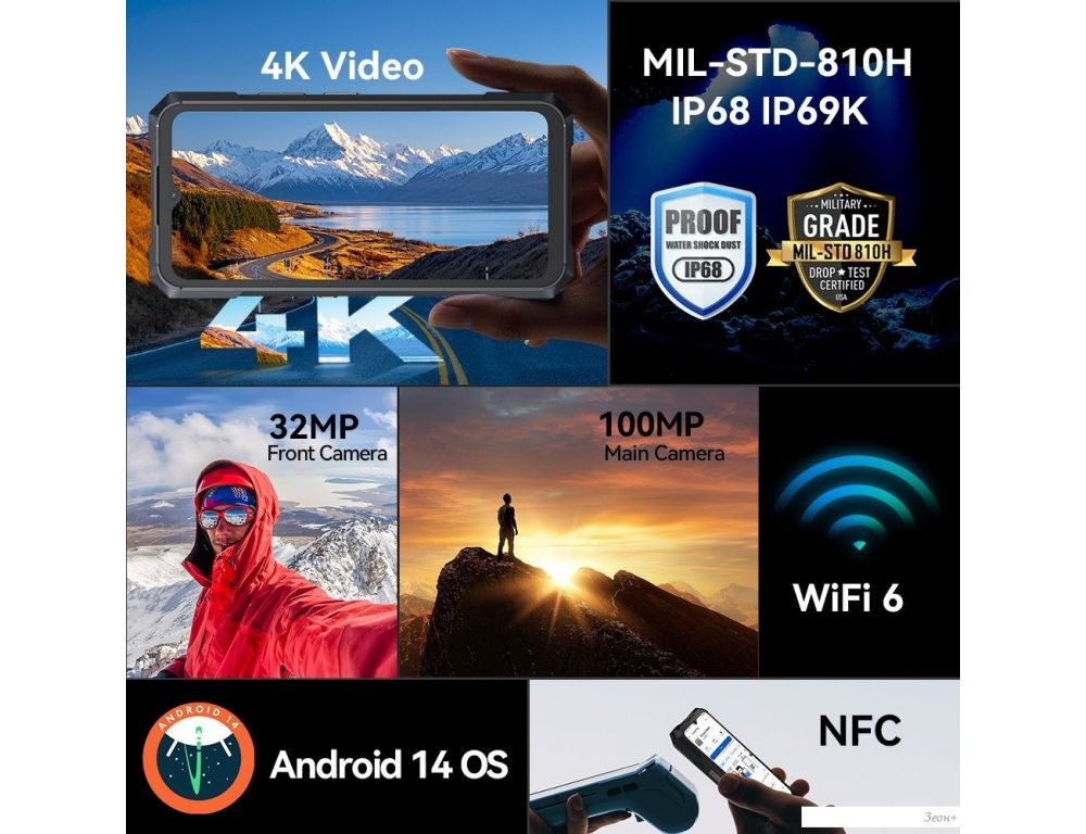 Смартфон Cubot KingKong X 16GB/256GB (черный)