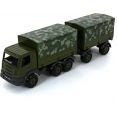 Полесье Престиж автомобиль бортовой тентовый военный с прицепом РБ 49155