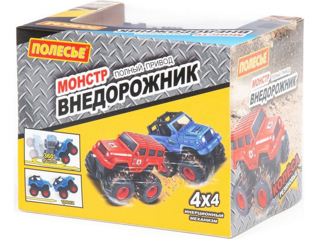 Внедорожник Полесье Монстр Внедорожник. Джип-сафари 24507 (белый)