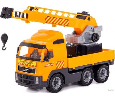 Полесье Volvo Автомобиль-кран с поворотной платформой 8824