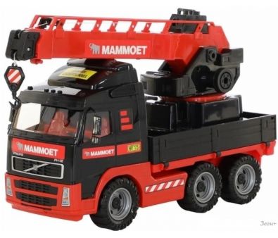 Игрушечный транспорт Полесье Автомобиль-кран с краном Mammoet Volvo 56979