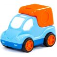 Игрушечный транспорт Полесье Беби Кар автомобиль-фургон инерционный 88833 (голубой/оранжевый)