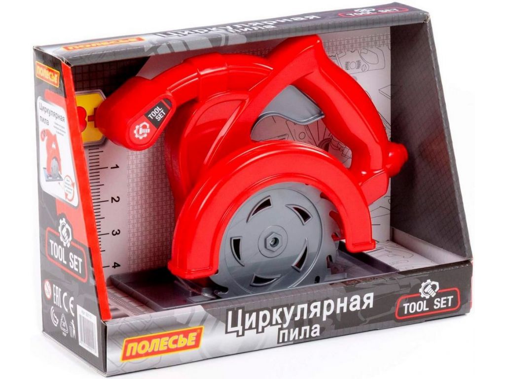 Электропила игрушечная Полесье 92113 (красный)