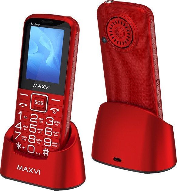 Телефон Maxvi B21ds Up (красный)